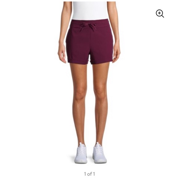 Avia Women's Commuter Shorts. Color: Purple Oxford - Picture 8 of 9